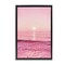 Stupell Industries Peachy Pink Sunset Framed Floater Canvas Wall Art Design by Nataly White